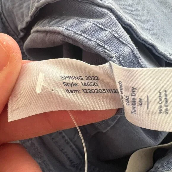 Marine Layer Bridget High Rise Crop Pants Marlin Blue Women's Size 2 - Picture 10 of 10